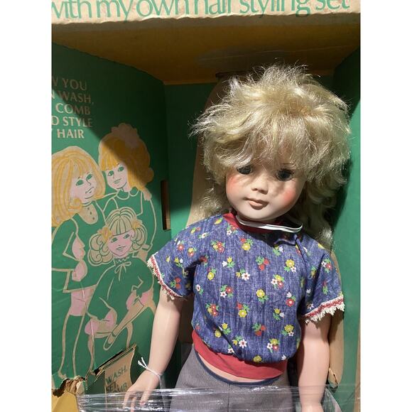 Rare Vintage 31” inch Walking Annette Life Size Doll With Hair Styling Set - Picture 1 of 3